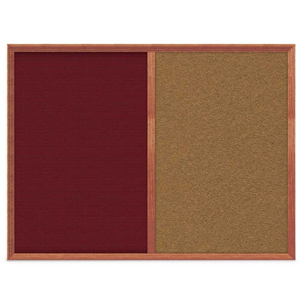 Slim Style Indoor Enclosed Corkboard, 12
